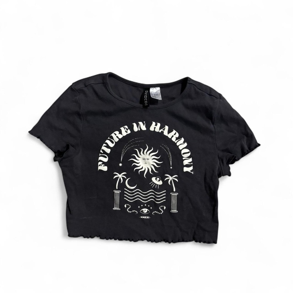 Black Hippie Crop Top